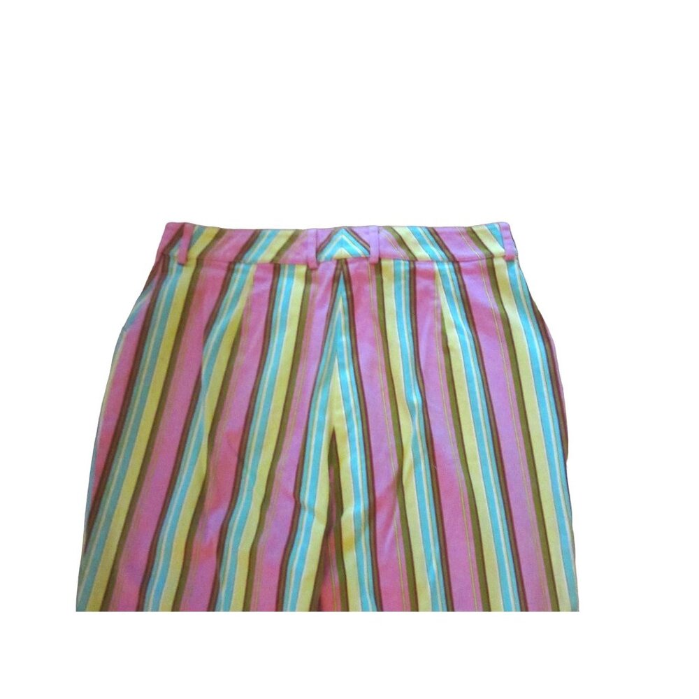 Vintage St John Sport Pastel Colors Striped High Waisted Pants in Size 6 - Picture 5 of 6